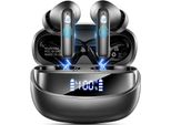 B.T 5.4 Sport Bassi Profondi, 50 Ore Di Riproduzione In Ear IP7 Auricolari Impermeabili, Cuffie Con 4 Enc Riduzione Del Rumore Mic, Cuffie Senza Fili Con Indicatore Led