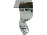 Gamba D'arredo Glamour Ludwik In Argento, Lucido, 14,5 Cm - Design Elegante Per Arredare Con Stile E Decorare Ogni Ambiente.