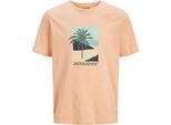 Jack & Jones Barbados Kurzarm T-Shirt Orange M Herren Orange M