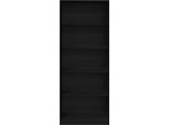 Vidaxl Armadio Con Ripiano In Rovere Nero 80 X 50 X 200 Cm