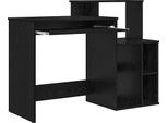 Scrivania Vidaxl Look Rovere Nero 120,5 X 44 X 88,5 Cm