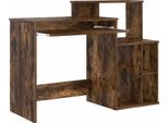 Vidaxl Scrivania Con Ripiano Rovere Fumé 120,5 X 44 X 88,5 Cm