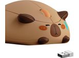 Mouse Per Computer Akko, Clic Silenzioso, Simpatico Mouse A Forma Di Gatto, 2,4 Ghz Con Ricevitore USB-A, Tracciamento Ottico Da 1200 Dpi, Mouse Da Gioco Wireless