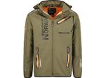 Giacca Softshell Geographical Norway Uomo Verde Wy1996H/Gn-Kaki / Arancione Taglia S