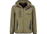 Giacca Softshell Geographical Norway Uomo Verde Wy1997H/Gn-Kaki / Nero Taglia Xl