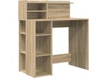 Vidaxl Scrivania Rovere Sonoma 90 X 48 X 101,5 Cm Materiale In Legno