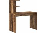 Vidaxl Scrivania Con Ripiano In Legno Di Recupero 102 X 50 X 124 Cm Materiale A Base Di Legno