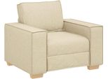 Vidaxl Divano Sedia Crema 60 Cm Tessuto