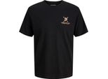Jack & Jones Rollo Standard Fit Maglietta A Maniche Corte Nera Xl Uomo Nero Xl