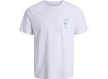 Jack & Jones Dawn Standard Fit - T-Shirt A Manica Corta Bianco L Uomo Bianco L