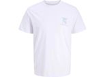 Jack & Jones Rollo Standard Fit Maglietta A Maniche Corte Bianco 2XL Uomo Bianco 2XL