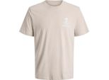 Jack & Jones Rollo Standard Fit Maglietta A Maniche Corte Beige M Uomo Beige M