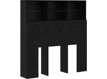 Vidaxl Mobile Testiera Look Rovere Nero 100 X 19 X 103,5 Cm