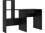Vidaxl Scrivania In Rovere Nero 131,5 X 50 X 106,5 Cm Materiale In Legno