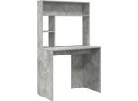 Vidaxl Scrivania Con Ripiano In Cemento Grigio 91 X 50 X 149 Cm Materiale A Base Di Legno