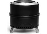 Turbro 48,3 Cm Fuochi Senza Fumo Per Legna Da Esterno, Fornello Da Campeggio Portatile In Acciaio Inox Con Supporto, Contenitore Per Cenere Rimovibile,