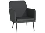 Syfax™ Poltrona Nera 61X78X80 Cm Pelle Finta