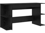 Syfax™ Scrivania Altro Rovere Nero 140 X 50 X 75 Cm Legno Multistrato