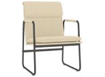 Syfax™ Sedia Lounge Crema 55X64X80 Cm In Tessuto