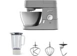 KENWOOD Küchenmaschine Chef KVC3110S, grau (aluminiumfarben), B:38cm H:30,5cm T:28,5cm, Küchenmaschinen, Küchenmaschine