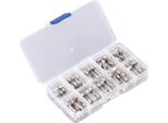 100Pcs Tubo Di Vetro Fusibile 0~250V 0.2A~20A 5X20Mm Assortimento Kit Per Giocattolo Automobilistico