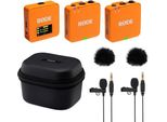 Rode Wireless Go Gen 3 Or Con Custodia Di Ricarica + 2X Lavalier Go E 2X WS05