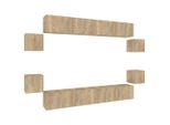 Syfax™ Set Mobili Porta Tv 8Pz Rovere Sonoma In Legno Multistrato