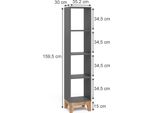 Vitalispa Scaffale Per Bambini Malia, 35.2 X 159.5 Cm, Grigio/Artisan
