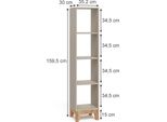 Vitalispa Scaffale Per Bambini Malia, 35.2 X 159.5 Cm, Cachemire/Artigiano
