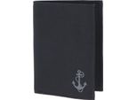 Oxmox Portafoglio New Cryptan Rfid Protect KombiböRse Freedom Anchor Print Grey Black Nero