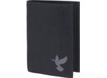 Oxmox Portafoglio New Cryptan Rfid Protect KombiböRse Freedom Pigeon Print Grey Black Nero