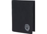 Oxmox Portafoglio New Cryptan Rfid Protect KombiböRse Freedom Lion Print Grey Black Nero