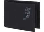 Oxmox Portafoglio New Cryptan Rfid Protect PocketböRse Lizard Print Grey Black Nero