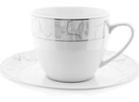 Set Di Tazze Da Caffè Weissberg Da 12 Pezzi Con Effetto Marmo - 175 Ml In Porcellana