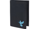 Oxmox Portafoglio New Cryptan Rfid Protect KombiböRse Freedom Pigeon Print Cyan Black Nero