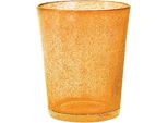 Confezione 6 Bicchieri Bibita Giada In Vetro Arancio Chiaro Cl 46