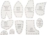Set Di Righelli Per Sagome Memory Bear, Acrilico, Cucito, Quilting, Modello, 30,5 Cm