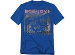 Bon Jovi - Maglietta "Slippery When Wet"" Per Uomo/Donna Unisex TV20689 (Xl) (Blu Reale)"