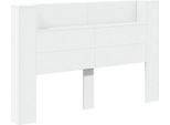 Vidaxl Testiera Con Ripiano Bianco 160 X 16,5 X 103,5 Cm Materiale A Base Di Legno