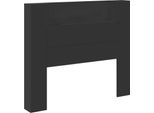 Vidaxl Testiera Con Ripiano Nero 120 X 16,5 X 103,5 Cm Materiale A Base Di Legno