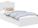 Vidaxl Struttura Letto Con Testiera Bianca 70 X 190 Cm In Materiale Ligneo