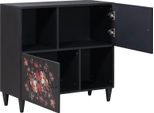 Vidaxl Armadietti Multicolore 80 X 33,5 X 75 Cm In Legno Massiccio Di Mango