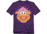 Sesame Street - Maglietta Per Uomo/Donna Unisex, Disegno Natalizio TV21706 (S) (Viola)