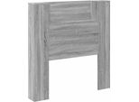 Vidaxl Testata Grigio Sonoma 100 X 16,5 X 103,5 Cm Materiale A Base Di Legno
