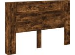 Vidaxl Testiera In Rovere Fumé 160 X 16,5 X 103,5 Cm Materiale A Base Di Legno