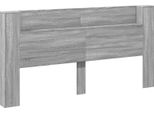 Vidaxl Testata Grigio Sonoma 200 X 16,5 X 103,5 Cm Materiale A Base Di Legno