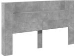 Vidaxl Testiera Grigio Cemento 180 X 16,5 X 103,5 Cm Materiale A Base Di Legno