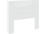 Vidaxl Testiera Con Ripiano Bianco 120 X 16,5 X 103,5 Cm Materiale A Base Di Legno
