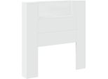 Vidaxl Testiera Con Ripiano Bianco 100 X 16,5 X 103,5 Cm Materiale A Base Di Legno