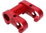 Bicicletta Doppio Attacco Manubrio Riser 25,4 Mm Bici Pieghevole In Lega Di Alluminio Regolabile Attacco Manubriorosso